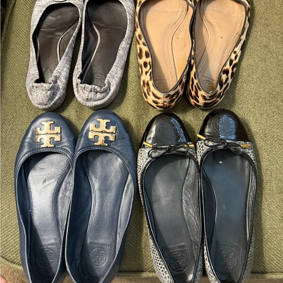 Tory Burch | Shoes | Tory Burch Flats With Signature Medallion Multiple ...